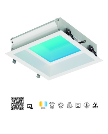 BLUE SKY * PLAFÓN LED EMPOTRABLE 30 X 30